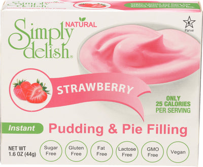 Simply Delish Strawberry Instant Pudding & Pie Filling, 45 g