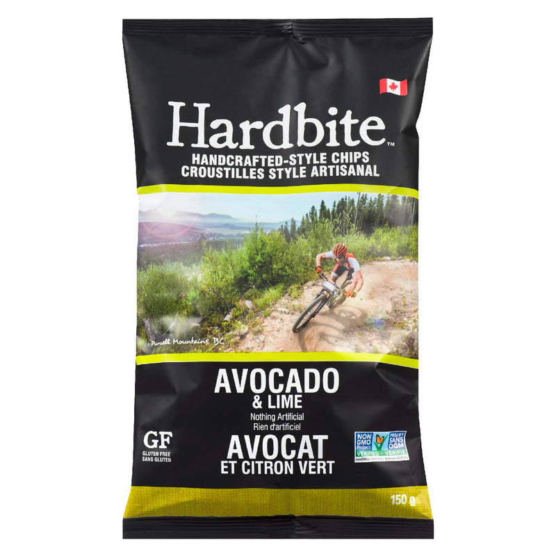 Hardbite Avocado & Lime Potato Chips, 150 g