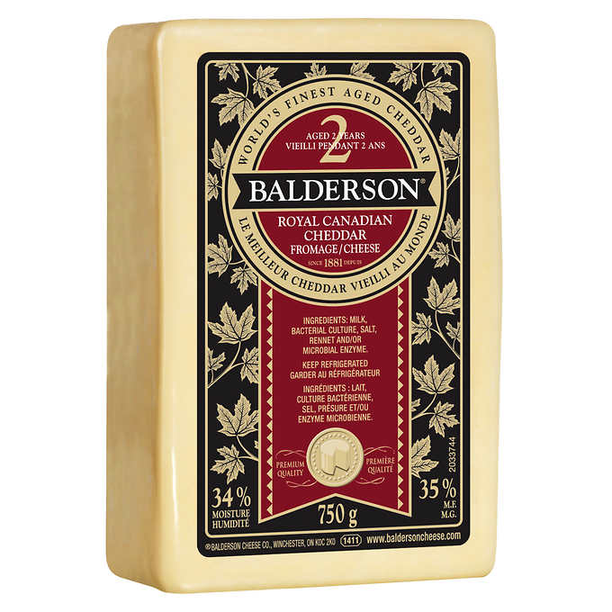 Balderson Royal Canadian Cheddar Cheese, 750 g