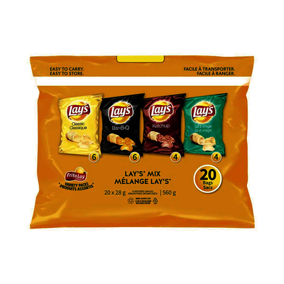 Lay's Mix, 20 ct, 560 g