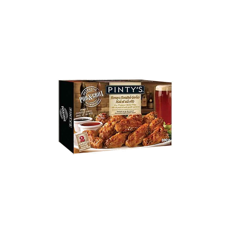 Pinty's Honey & Roasted Garlic Chicken Wings, 890 g