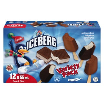 Iceberg Variety Pack Ice Cream Bars, 12 ct