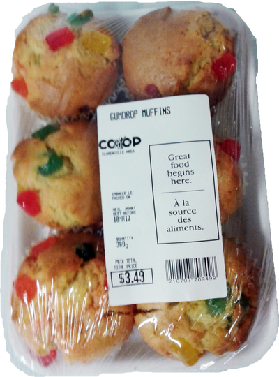Gumdrop Muffins, 6 pk