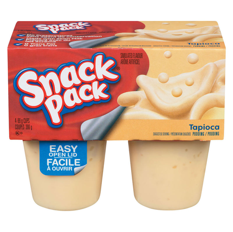 Snack Pack Tapioca Pudding, 396 g   (4 x 99 g)
