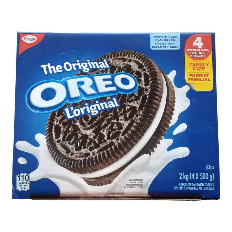 Oreo Original Chocolate Sandwich Cookies, 500 g, 4 ct