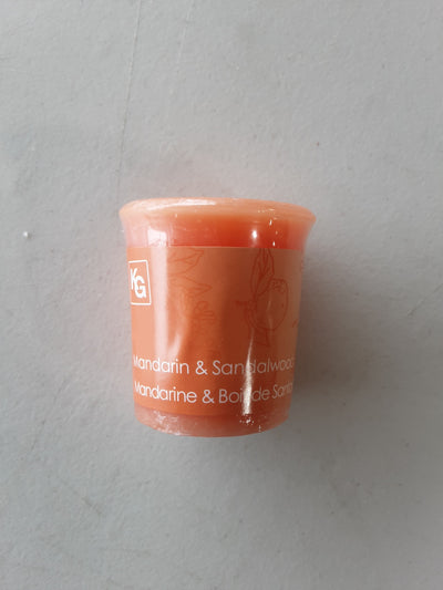 VOTIVE MANDARIN & SANDALWOOD CANDLE