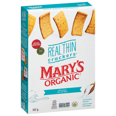 MARY'S GONE CRACKERS Real Thin Crackers Sea Salt, 142 g