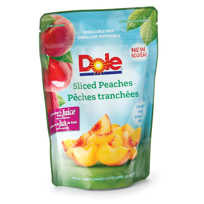 Dole Sliced Peaches Packed In Fruit Juice, 382 mL