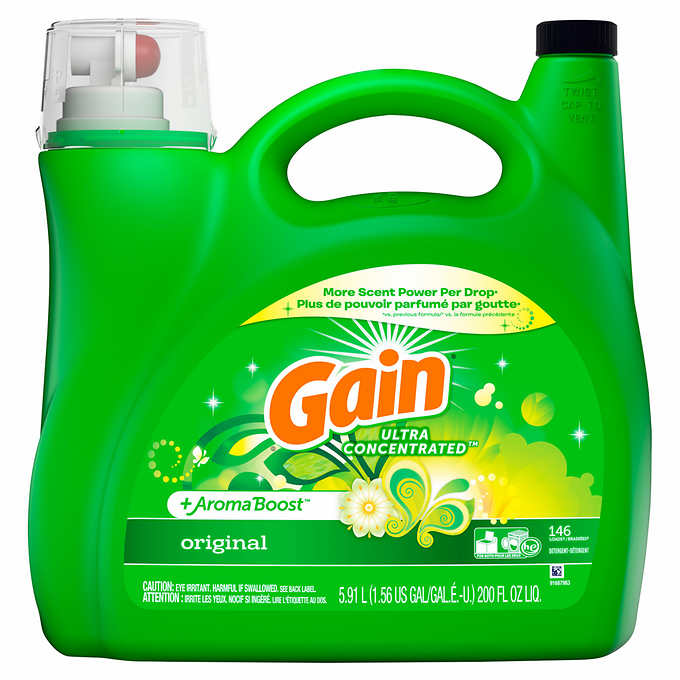 Gain Cold Water Laundry Detergent, 4.87 L