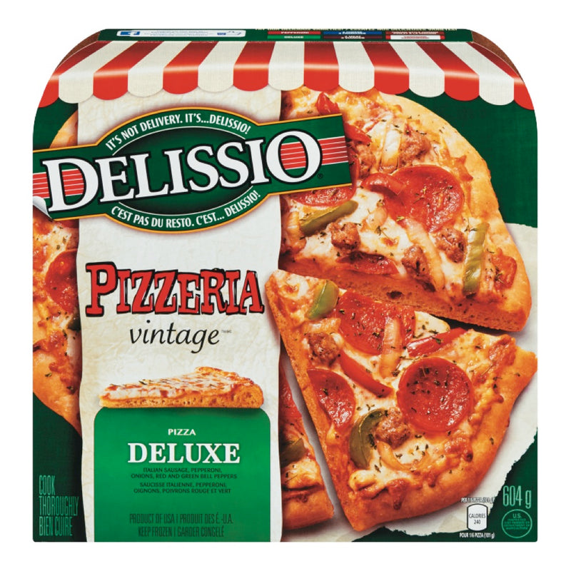 Delissio Deluxe Pizzeria Vintage Deluxe Frozen Pizza, 604 g
