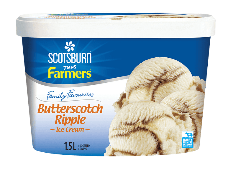 FARMERS FAM FAV ICE CREAM BUTTERSCOTCH, 1.5L