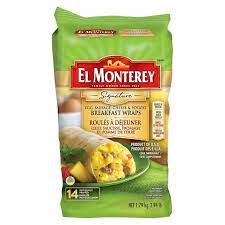 El Monterey Breakfast Wraps, 1.79 kg