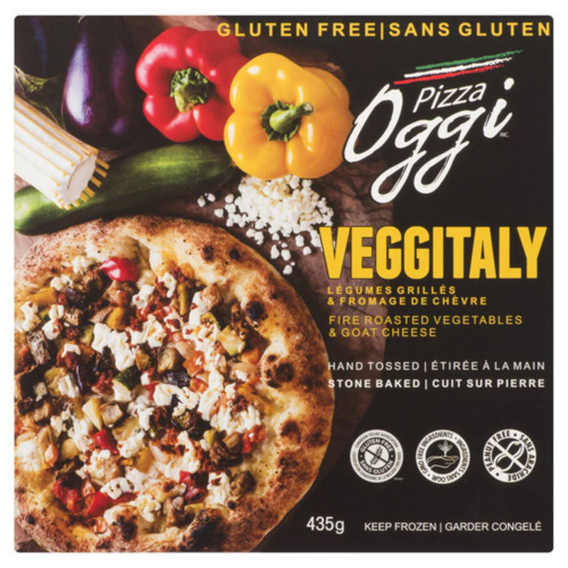 Pizza Oggi Gluten Free Fired Roasted Vegetables And Goat Cheese Veggitaly Pizza, 435 g