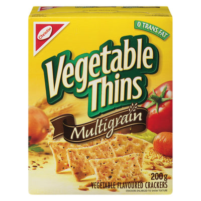 Christie Vegetable Thins Multigrain Vegetable Crackers, 200 g