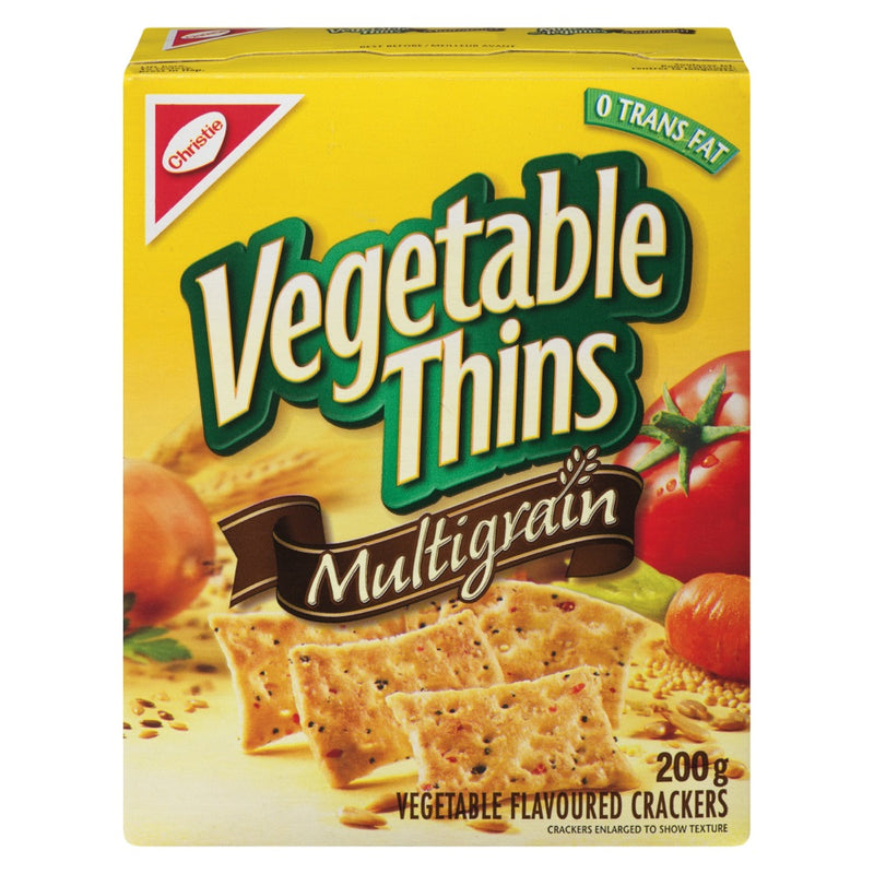 Christie Vegetable Thins Multigrain Vegetable Crackers, 200 g