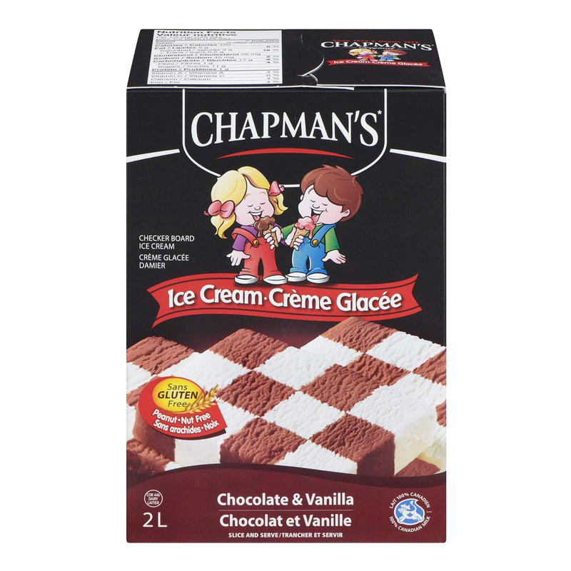 Chapman's Chocolate & Vanilla Ice Cream Brick, 2 L