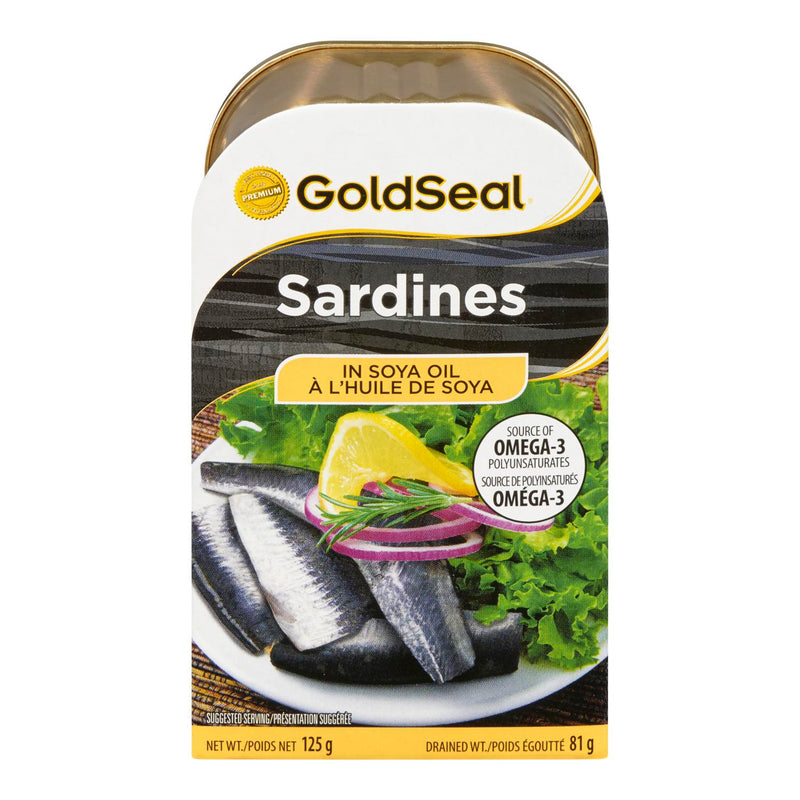 Goldseal Sardines in Soya Oil, 125 g