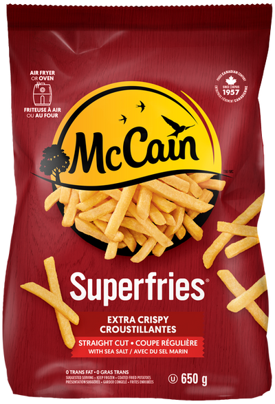 McCain Superfries Straight Cut Fries, 650 g