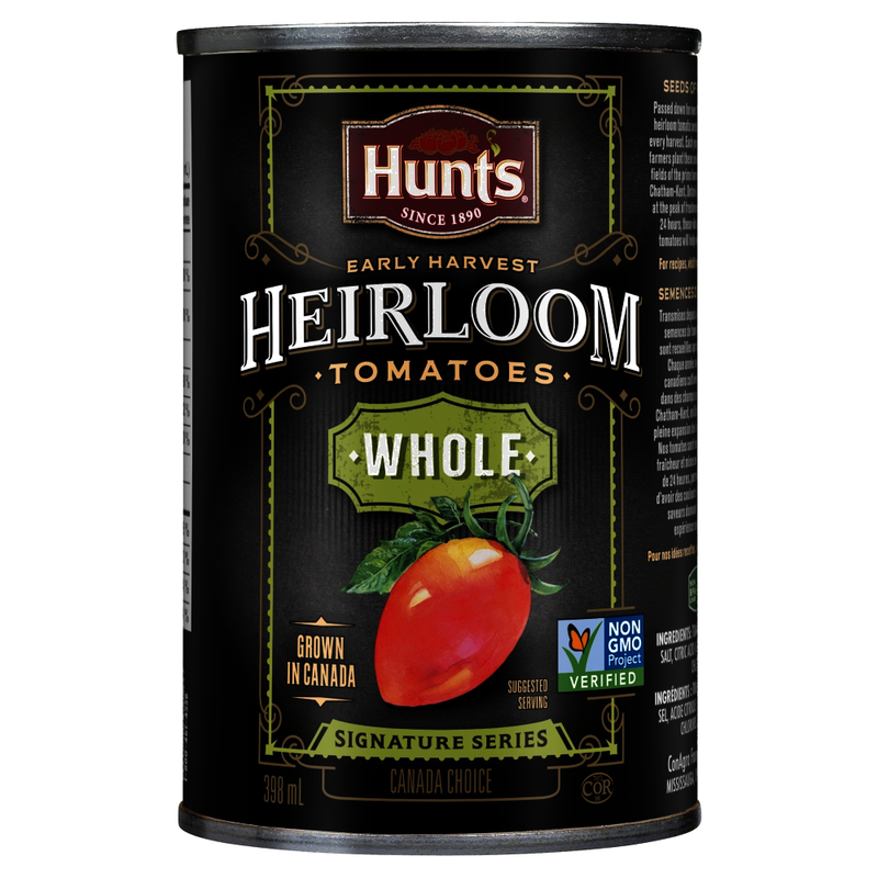 Hunts Heirloom Whole Tomatoes, 398 mL