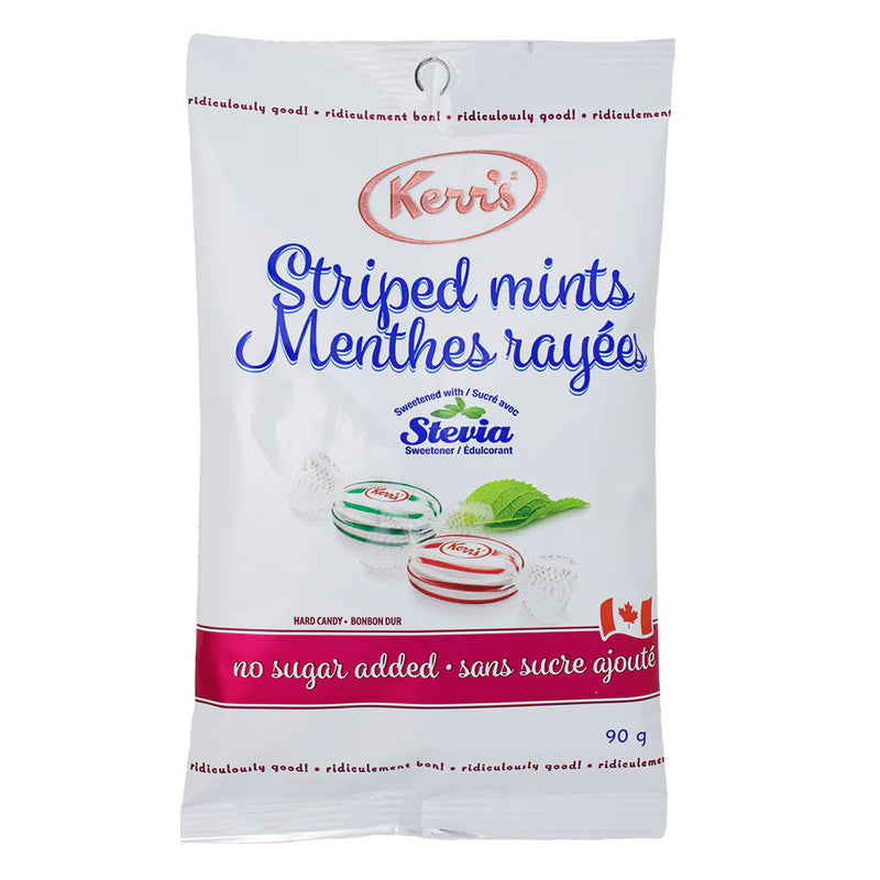 Kerr's Light No Sugar Added Striped Mints, 90 g