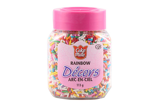 Cake Mate Decors Rainbow Sprinkles, 113 g