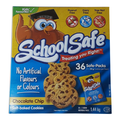 School Safe Chocolate Chip Soft Baked Cookies, 1.44 kg