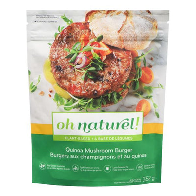 Oh Naturel! Quinoa Mushroom Burger, 352 g