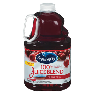 Ocean Spray 100% Juice Blend Cranberry Juice, 3L