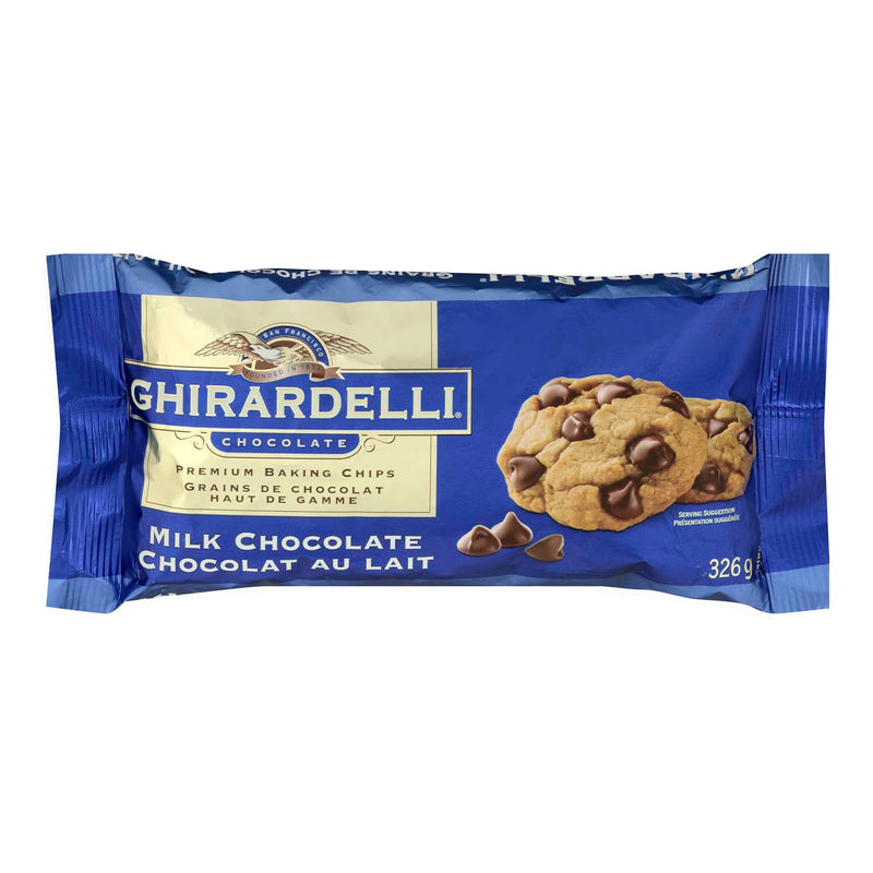 Ghirardelli Milk Chocolate Baking Chips, 326 g