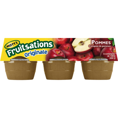 Mott's Fruitsations Original Apple, 624 g   (6 x 104 g)