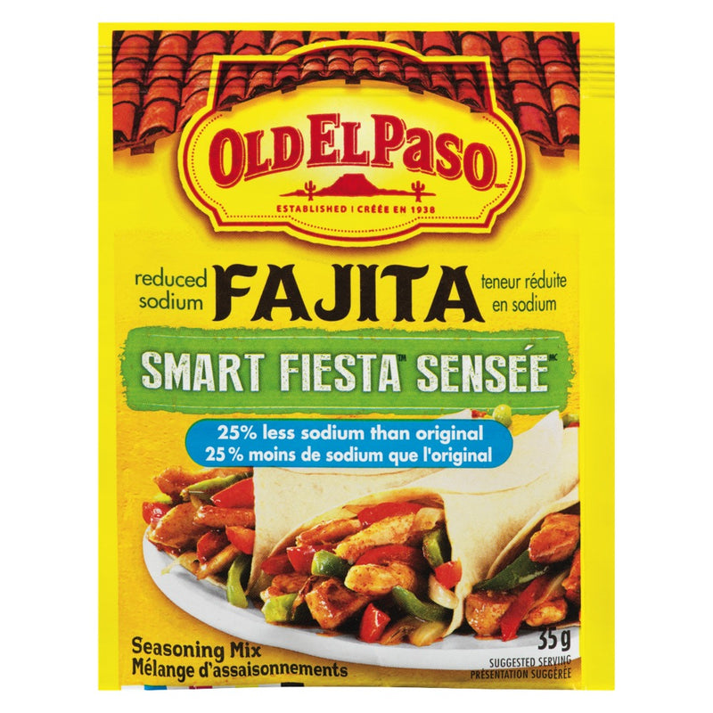 Old El Paso Reduced Sodium Fajita Smart Fiesta Seasoning Mix, 35 g
