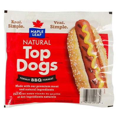 Maple Leaf Top Dogs BBQ Wieners, 375 g
