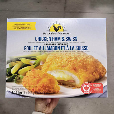 Sunrise Farms Ham & Swiss Stuffed Chicken Breasts, 1.13 kg