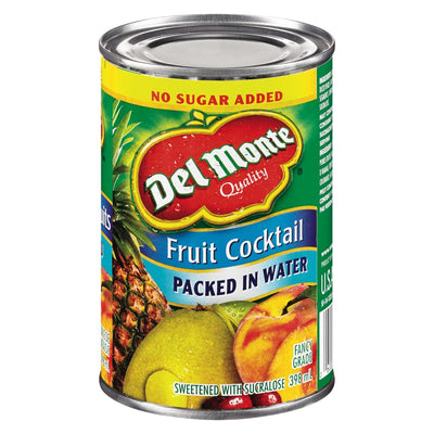 Del Monte Fruit Cocktail In Water No Sugar Added, 398 mL