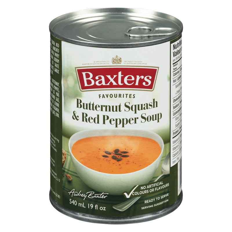 Baxter's Butternut Squash & Red Pepper Canned Soup, 540 mL