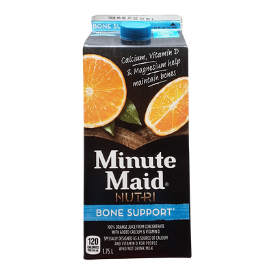 Minute Maid 100% Orange Juice + Calcium, 1.75L
