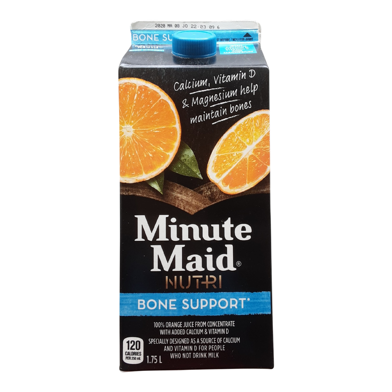 Minute Maid 100% Orange Juice + Calcium, 1.75L