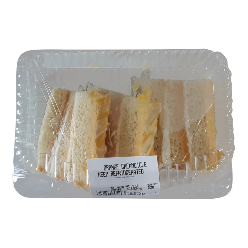 Orange Creamsicle Cake Slices, 3 pcs