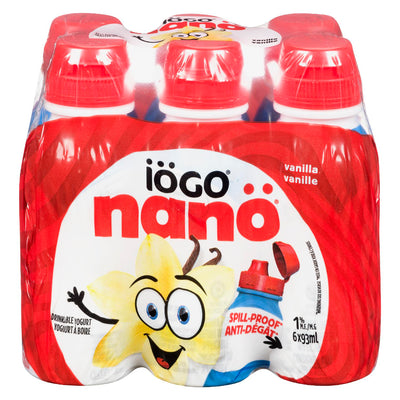 Iögo Nano Vanilla Yogurt Drink, 93 mL, 6 ct