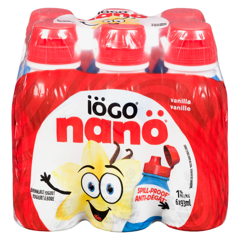 Iögo Nano Vanilla Yogurt Drink, 93 mL, 6 ct