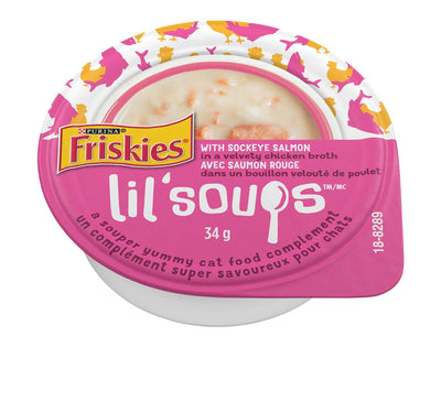 Purina Friskies Lil'Soups With Sockeye Salmon, 34 g