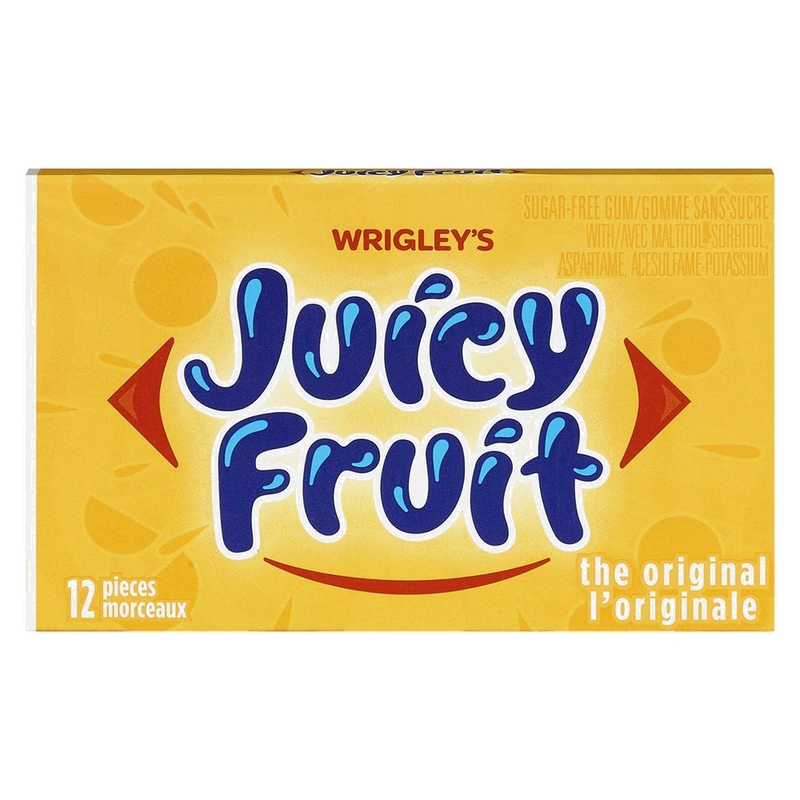 Wrigley's Juicy Fruit Original Sugar-Free Gum, 12 pieces
