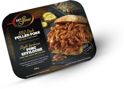 44th Street BBQ Style Pulled Pork, 650 g