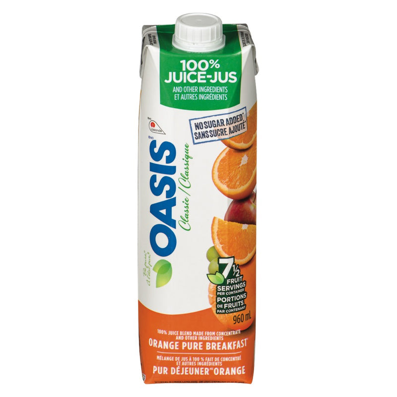 Oasis Classic Orange Pure Breakfast, 960 mL