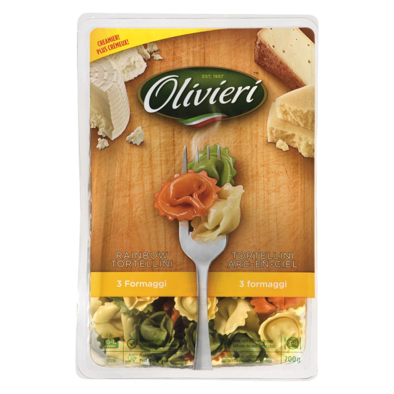 Olivieri 3 Formaggi Rainbow Tortellini, 700 g