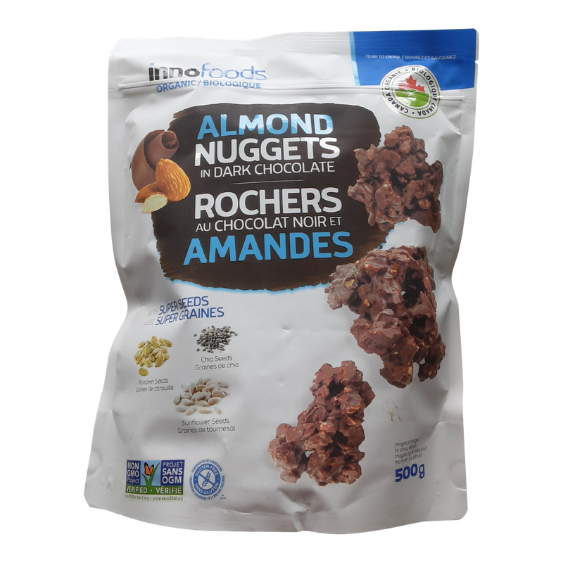 Innofoods Almond Nuggets in Dark Chocolate