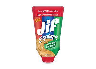Jif Squeeze Peanut Butter, 375g