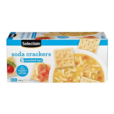 Selection Soda Crackers Unsalted, 454 g