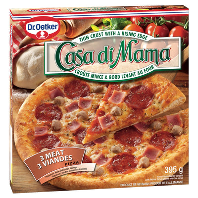 Casa Di Mama 3 Meat Pizza, 395 g