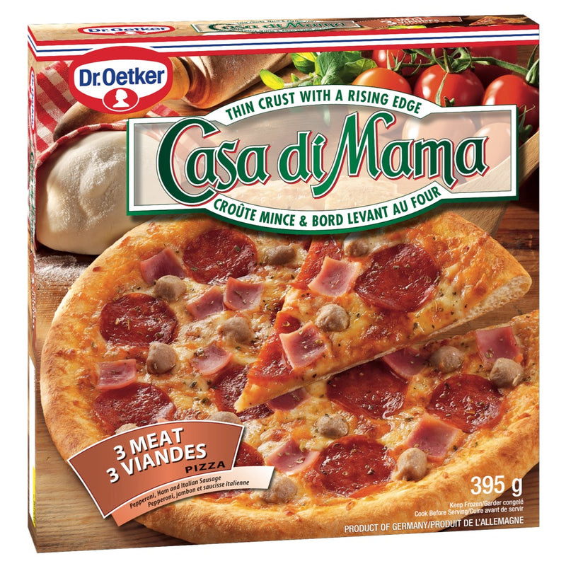 Casa Di Mama 3 Meat Pizza, 395 g
